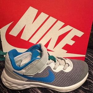 Blue and Grey Nike running Shoes